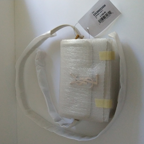 *SOLD* YSL Solferino Small Satchel in White Leather - Picture 5 of 8